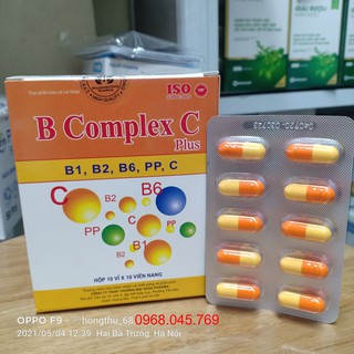 B Complex C Plus ( hộp 10 vỉ x 10 viên nang) Giúp tăng cường sức khỏe hiệu quả