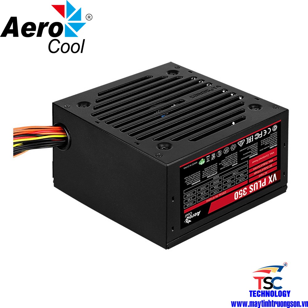 Nguồn Máy Tính AEROCOOL VX PLUS 350 350W 230V N-PFC | BH 36T TTBH Hà Nội & TPHCM