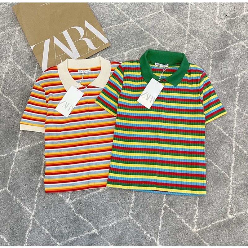 [FREESHIP - HÀNG LOẠI 1] ÁO POLO ZAZA KẺ 2 MÀU SIÊU XINH