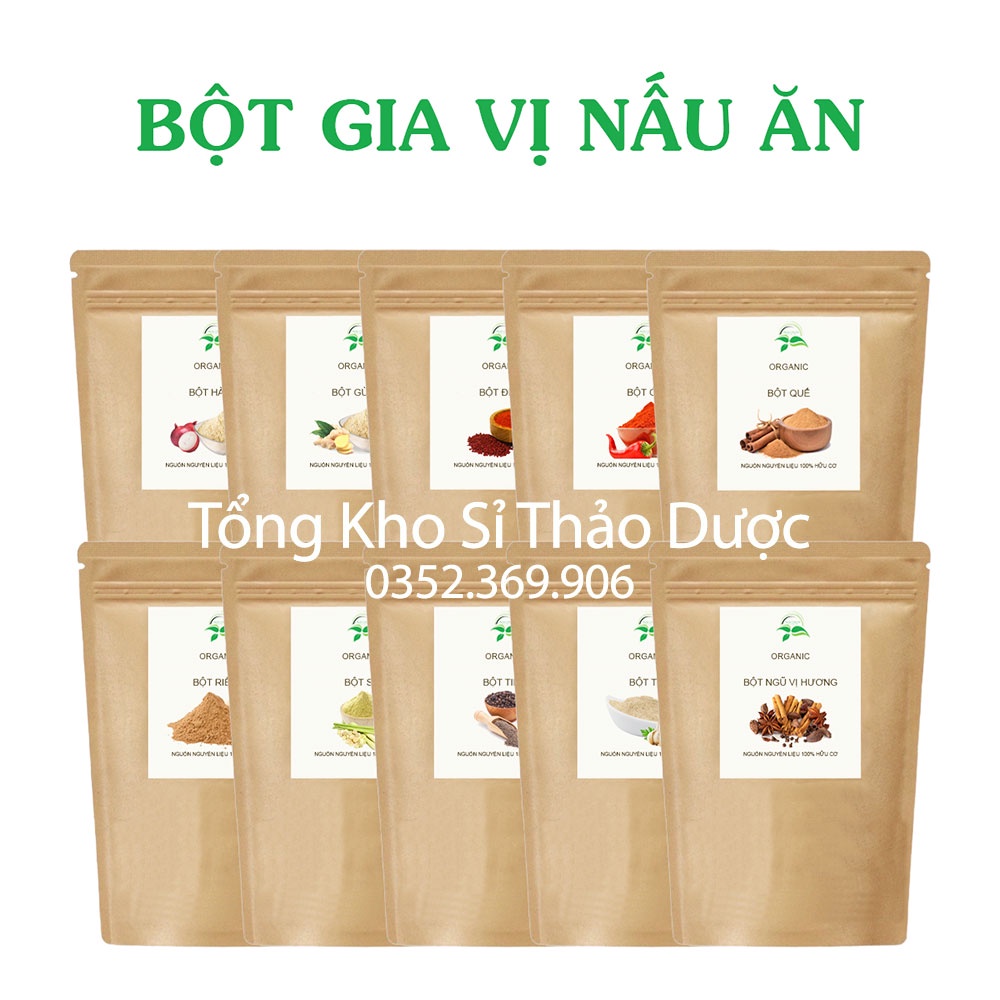 Combo 10 loại bột gia vị nấu ăn cho nhà bếp