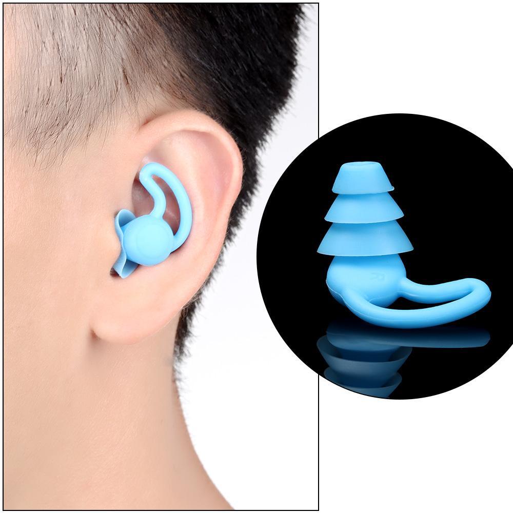 SUYO 1 Cặp Nút Bịt Tai Chống Ồn Chống Thấm Nước Tiện Dụng Khi Đi Du Lịch