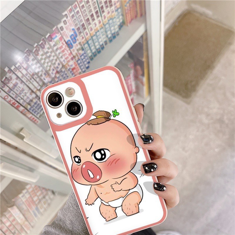 Ốp Lưng Iphone Cạnh Vuông, Bảo Vệ Camera Hình Củ Cải ip 7plus,8Plus,x,xs,xsmax,11,11promax,12,12promax,13,13promax