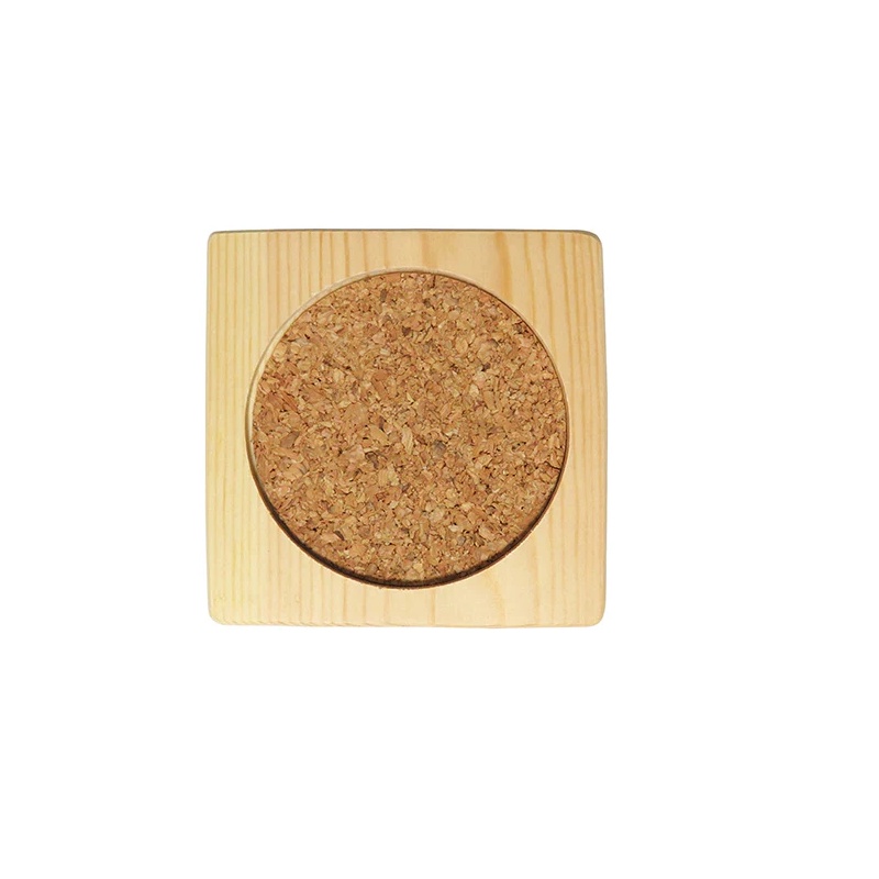 Daiso Tấm Lót Ly Plain Wood Cork Coaster