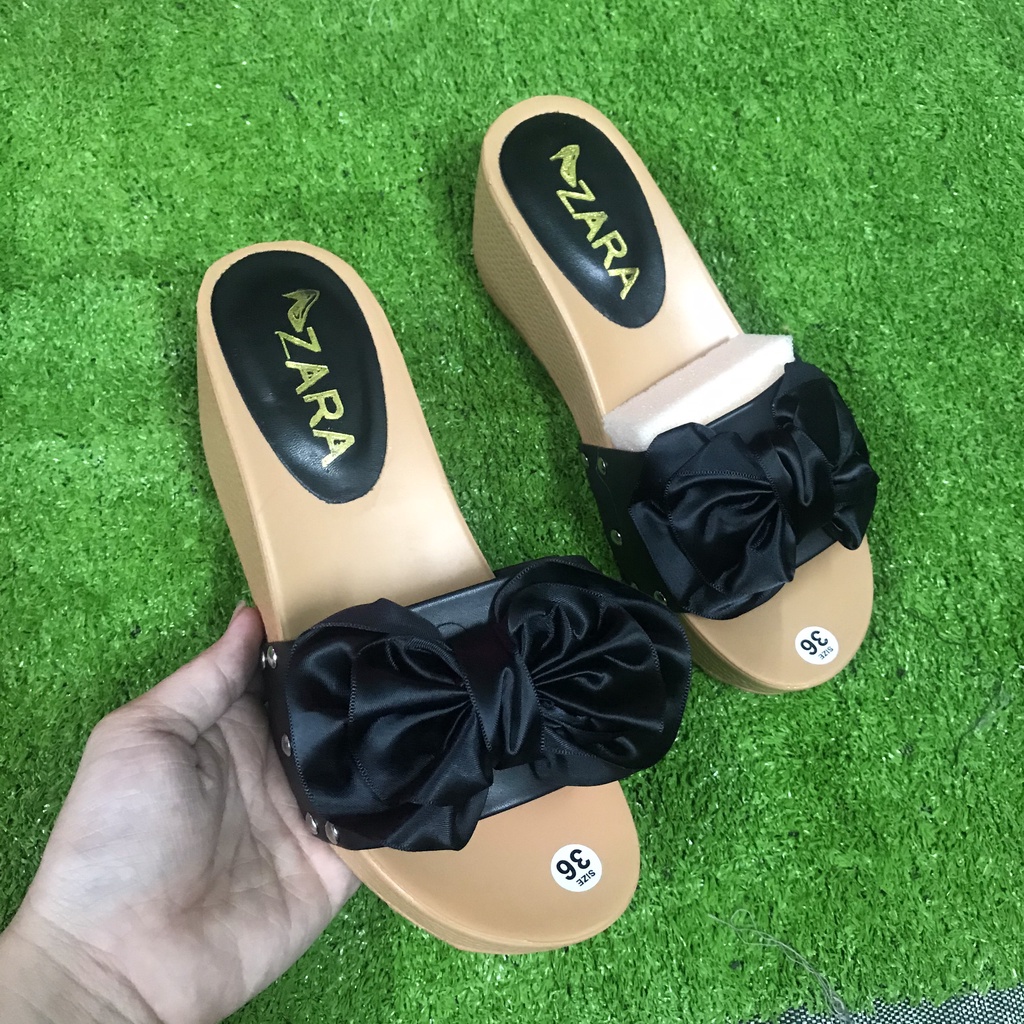 Dép quai ngang đế xuồng cao 7p MS57