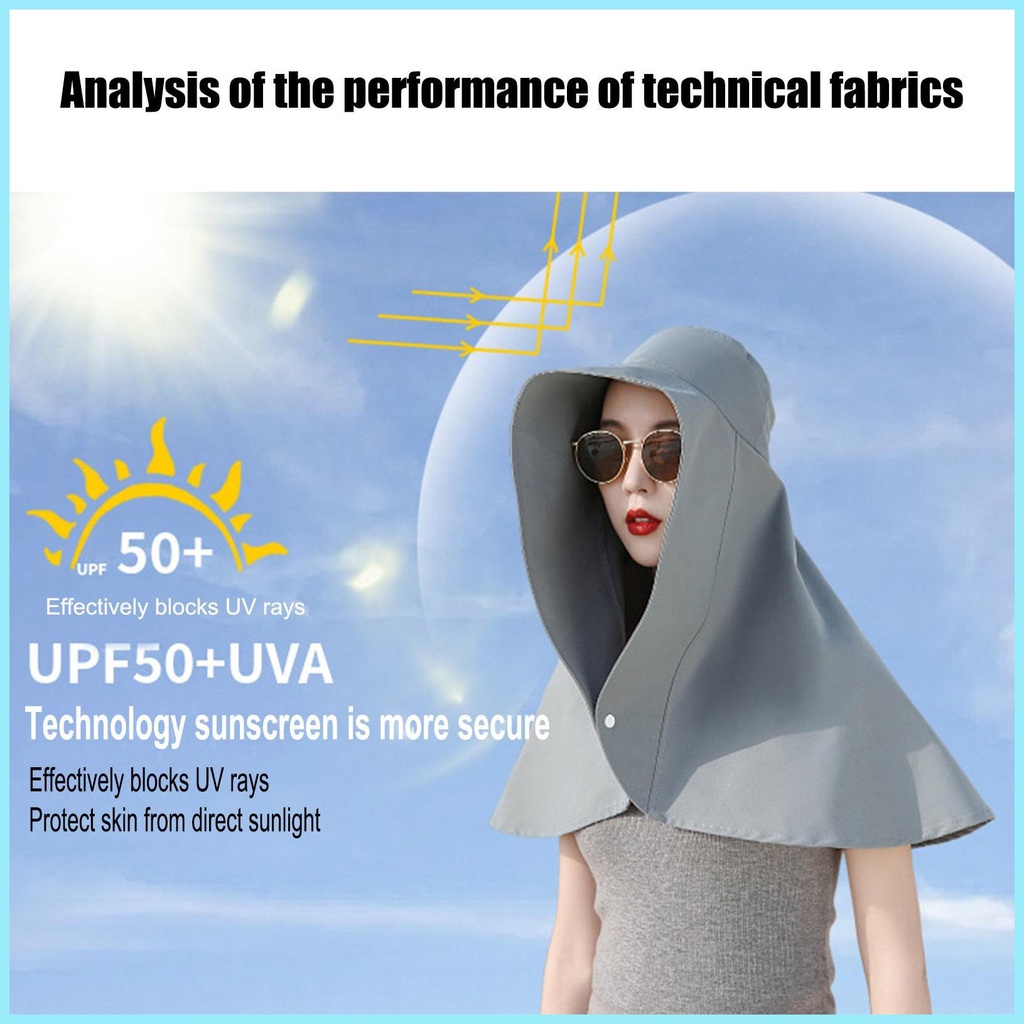 Nón Vành Rộng Bảo Vệ Cổ Thời Trang Mùa Hè Cho Nữ