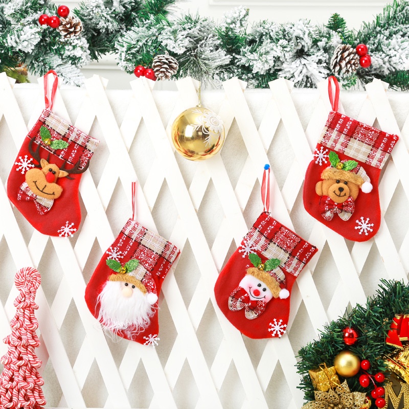 Bít Tất Đựng Quà Treo Trang Trí Cây Thông Noel Giáng Sinh