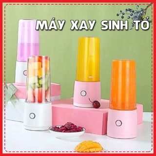 Mua Máy Xay Sinh Tố  Máy Say Sinh tố Cầm Tay Mini 400ML 6 Lưỡi  Sử dụng PIN sạc cổng usb tiện dụng. Bảo hành 12 tháng