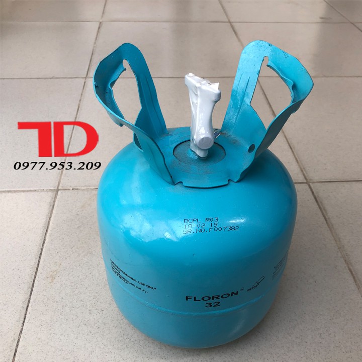 Môi chất lạnh điều hòa R32 FLORON Ấn Độ 3KG, ga lạnh R32