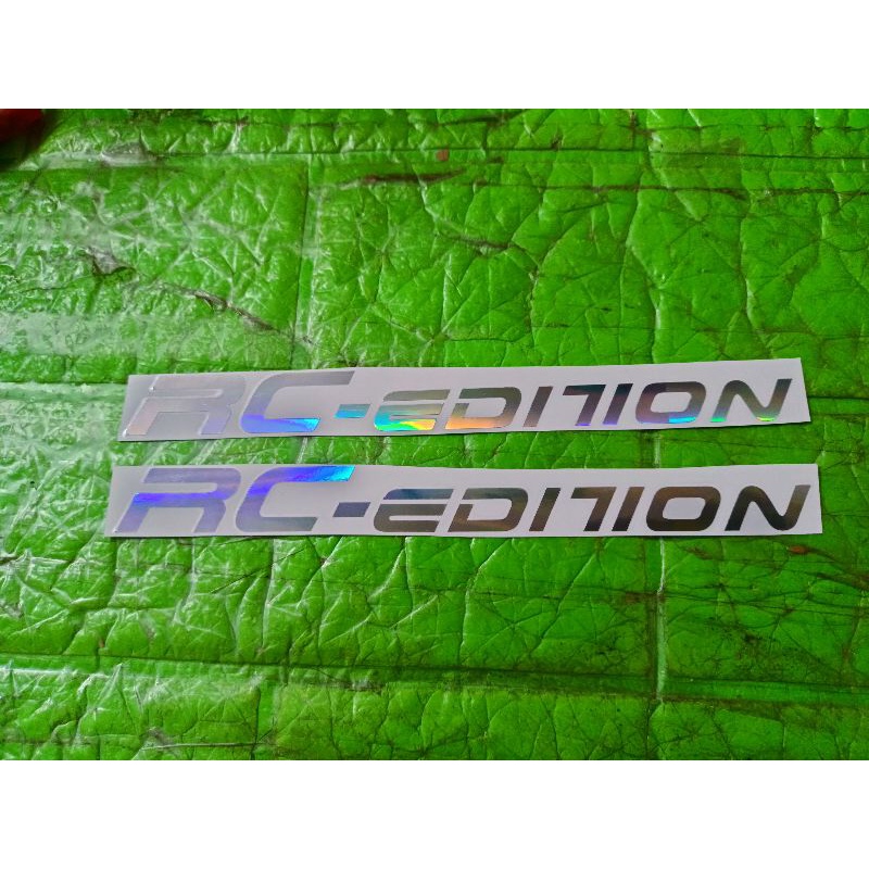 Bộ tem dán Phuộc xe RC EDITION màu crôm bóng