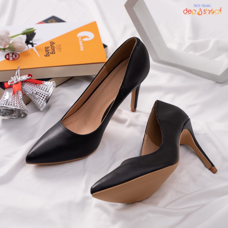 Giày cao gót bít mũi gót nhọn cao 9 phân-phom rộng nên giảm 1 size