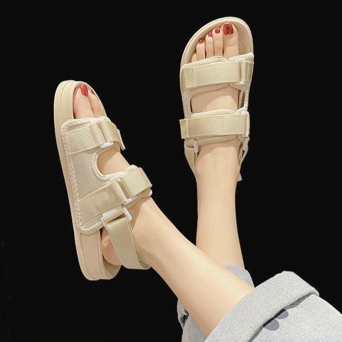 Sandal Đế Bằng 3cm Siêu Nhẹ Thời Trang Mùa Hè 2022 Mới Cho Nữ