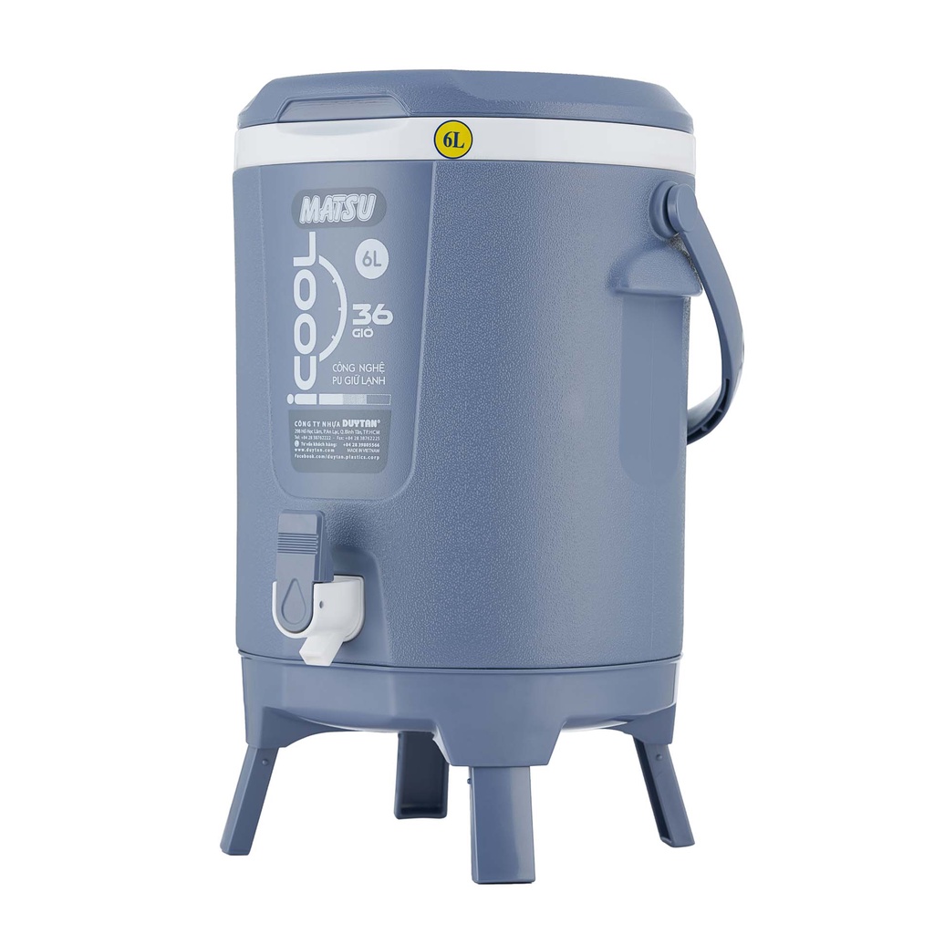 BÌNH ĐÁ ICOOL 6L DUY TÂN MÀU NHŨ CÓ ĐẾ CHÂN