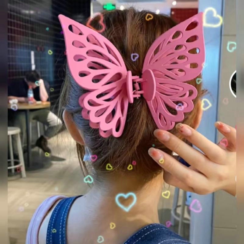 Kẹp Tóc Hình Bướm Lớn Bằng Acrylic Phong Cách Hàn Quốc Cho Nữ dreamdiary