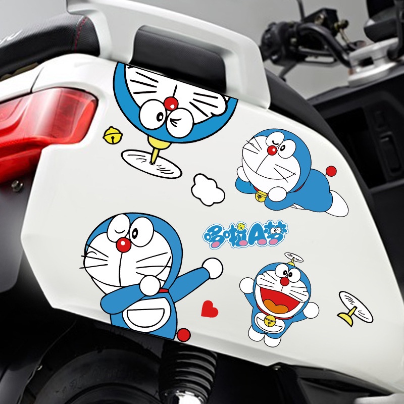 Sticker Dán Trang Trí Xe Hơi Hình Doraemon Đáng Yêu Tự Dính365