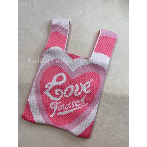 Túi đeo tay len dệt kim túi picnic túi đi biển mùa hè