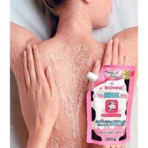 Muối Tắm Sữa Bò A Bonne Spa Milk Salt Thái Lan 350gr Có Vòi Date T10.2024 - Muối Bò Tẩy Tế Bào Chết