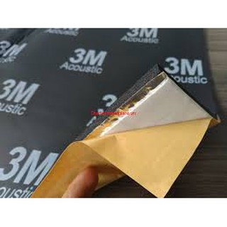 Tấm cách âm 3m đen 3 lớp dày 4mm khổ ~50x80cm, 1,6 kg/tấm.
