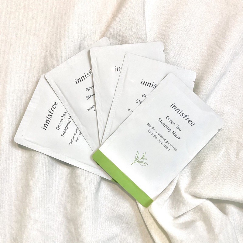 ( Sample 4ml ) Mặt nạ ngủ Innisfree Green Tea Sleeping Mask