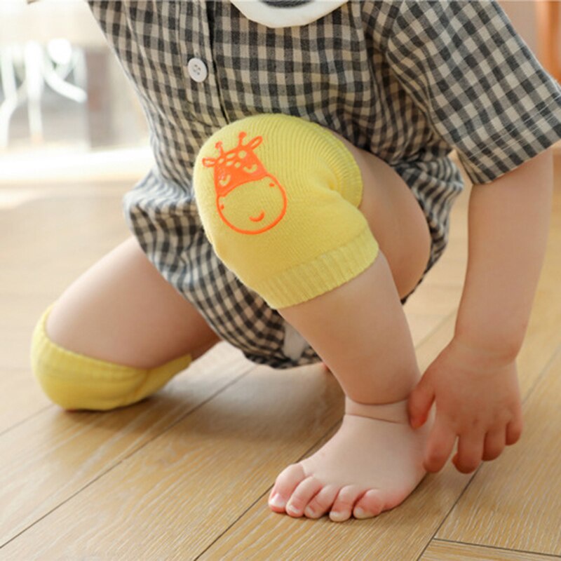 Đệm Bảo Vệ Đầu Gối/ Khuỷu Tay Chất Liệu Cotton Mềm Mại Co Giãn Chống Trượt Giữ Ấm Dành Cho Bé Sơ Sinh
