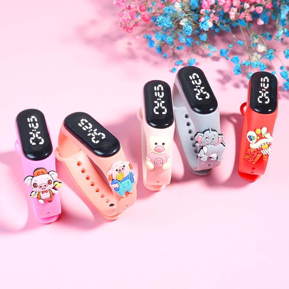 Mocho Đồng Hồ Đeo Tay Kỹ Thuật Số Chống Thấm Nước Hình Phi Hành Gia Mèo Gấu Bông