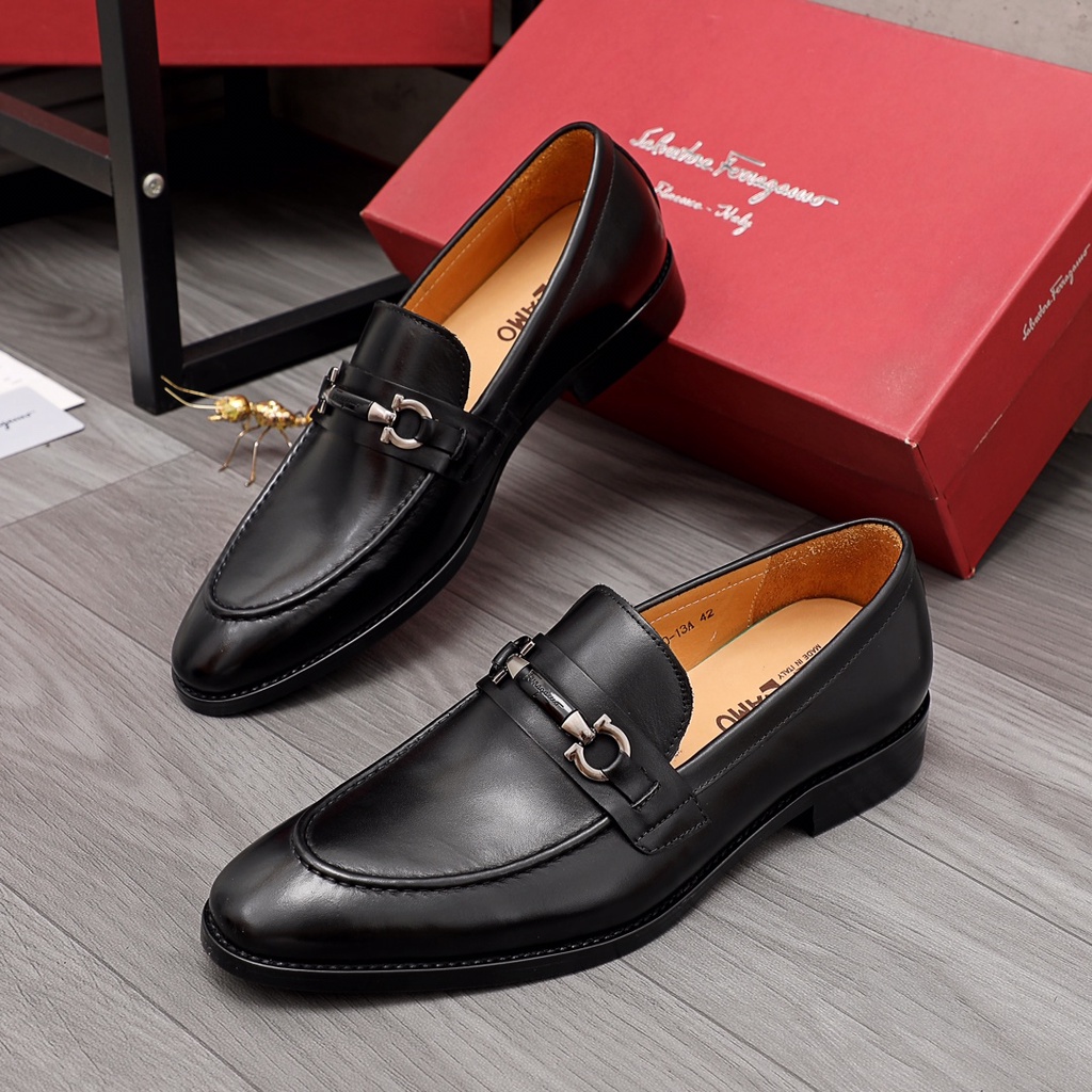 Giày tây lười nam da thật thời trang cao cấp Salvatore Ferragamo phong cách lịch lãm, thời thượng