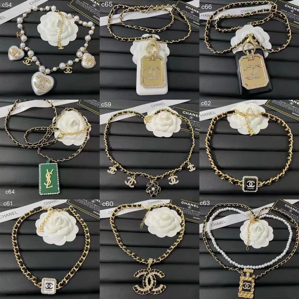 Vòng cổ Hai Lớp Không Phai Màu Đính Hạt Ngọc Trai Kim Cương Tinh Tế Cá Tính Phong Cách retro Cho Nữ