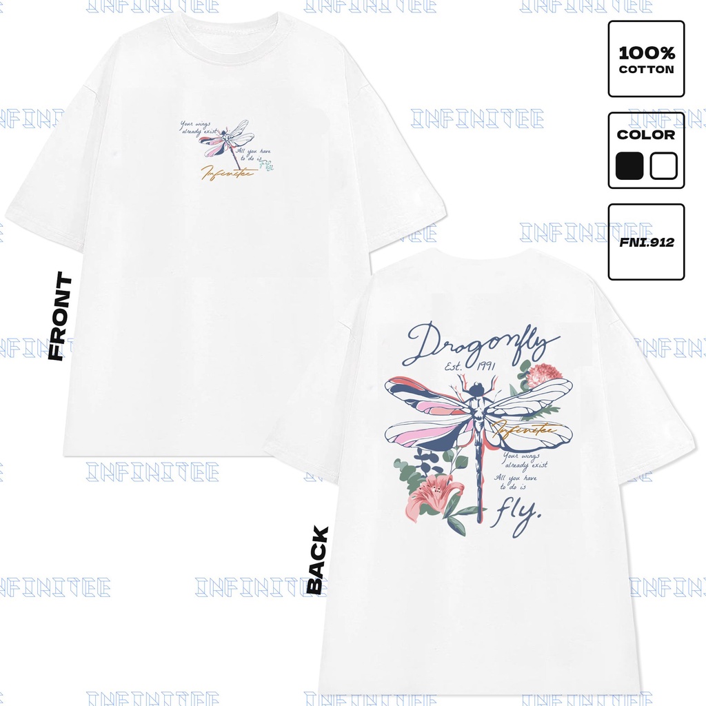 Áo thun INFINITEE Fni0912, Thun 100% Cotton - form rộng Unisex.