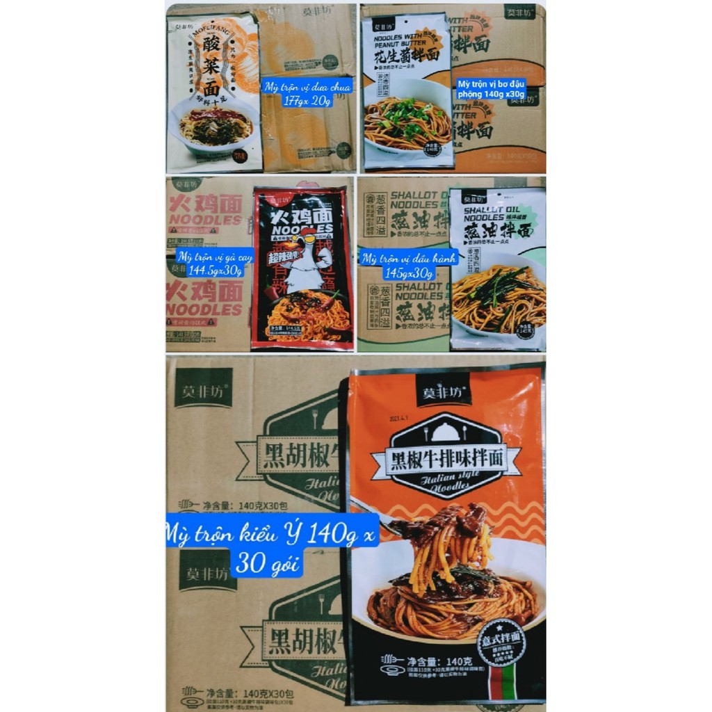 Mỳ trộn vị kiểu ý - Mỳ trộn spaghetti