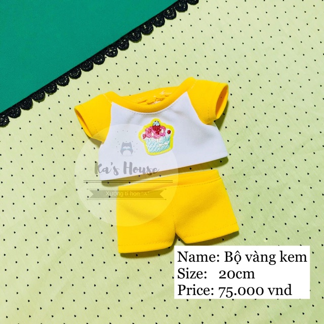 {20cm} CÓ SẴN, set bộ sticker, outfit doll, outfit for doll