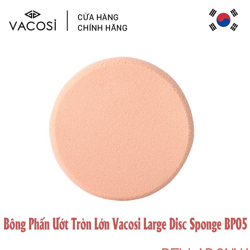 Bông phấn ướt tròn lớn Vacosi (1 miếng) BP05