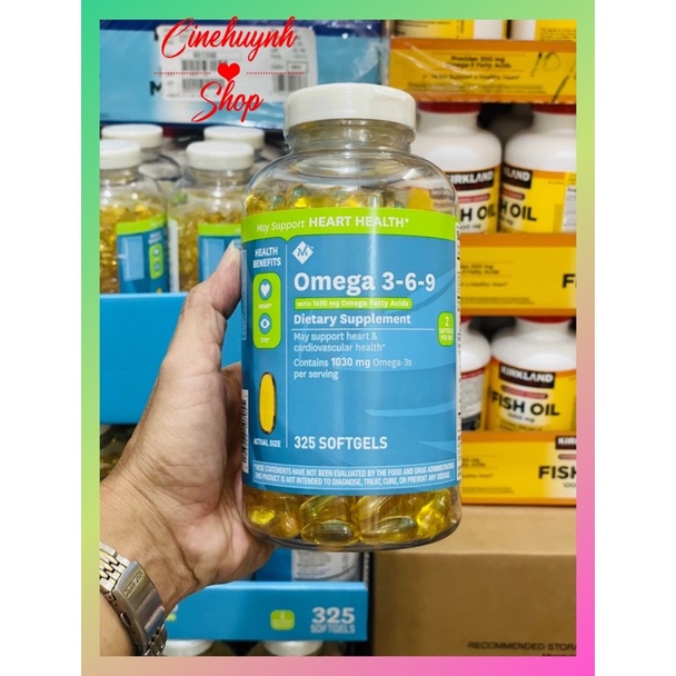 VIÊN UỐNG OMEGA 3-6-9 (325 VIÊN) MỸ HEART HEALTH