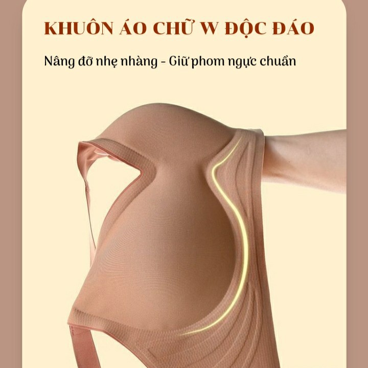 Áo Lót Đúc Su Không Viền Cho Mẹ Bầu Chất Liệu Cao Cấp Chống Chảy Sệ Có Miếng Đệm Tháo Rời AL09