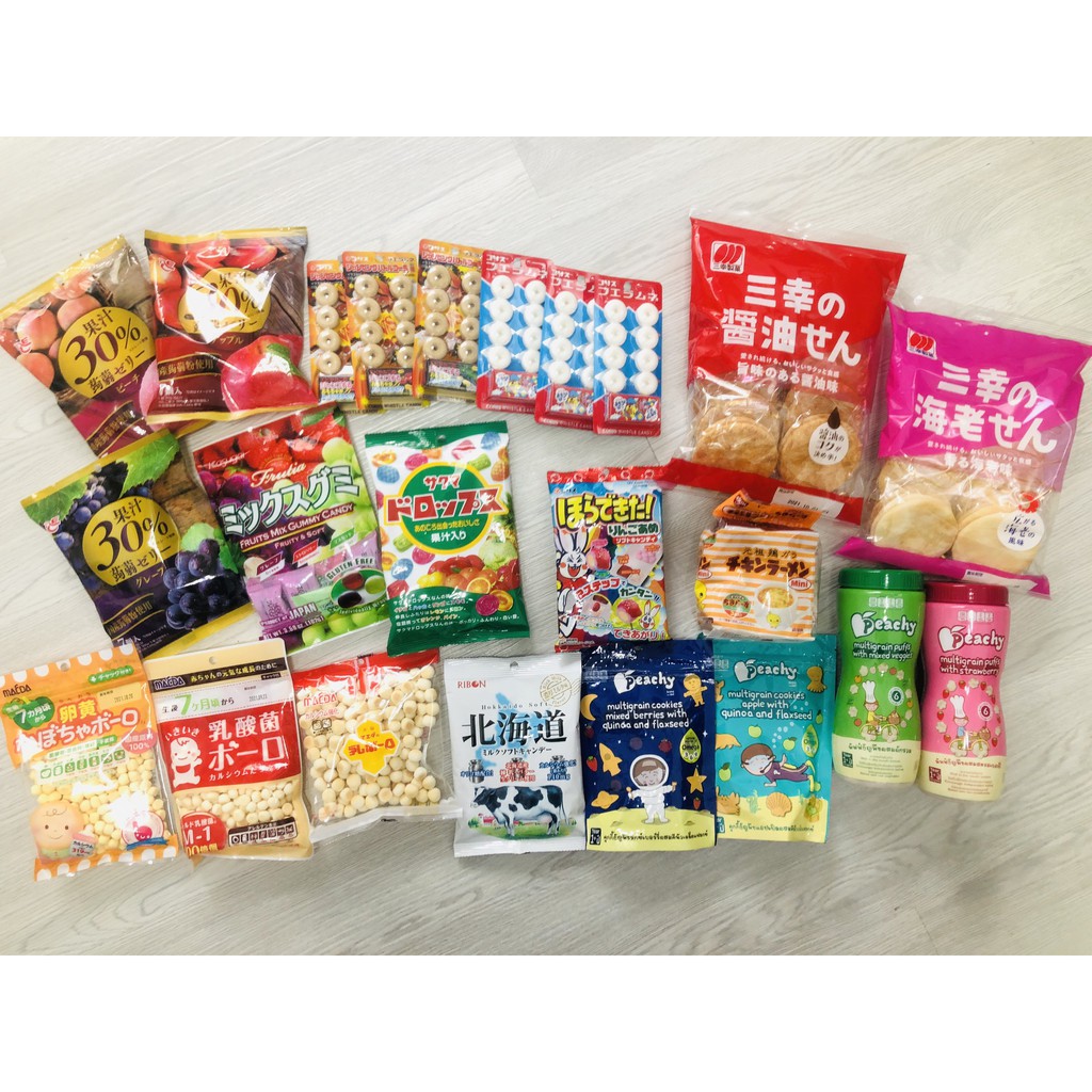 [HÀNG NHẬT CHÍNH NGẠCH] Bánh kẹo Nhật tổng hợp - Kẹo mềm, kẹo cứng, kẹo sữa, bánh quy [GIAO HỎA TỐC TPHCM]