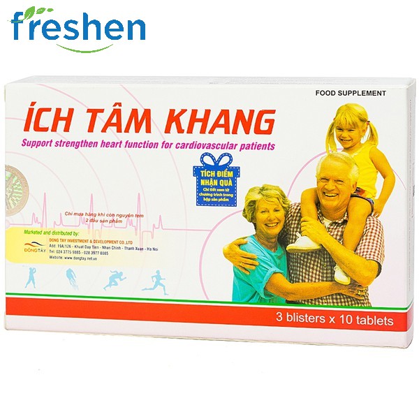 ✅ (CHÍNH HÃNG) ÍCH TÂM KHANG - Giúp tăng cường sức khỏe tim mạch.