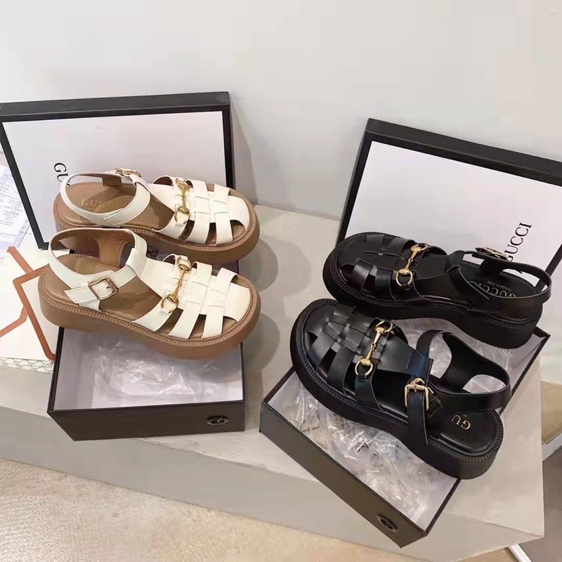 (ẢNH THẬT) Dép Rọ Gucci Đế Xuồng Hàng Chuẩn Loại 1 Fullbox Bill