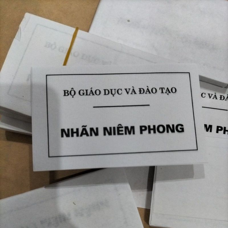 500 Nhãn niêm phong, tem niêm phong