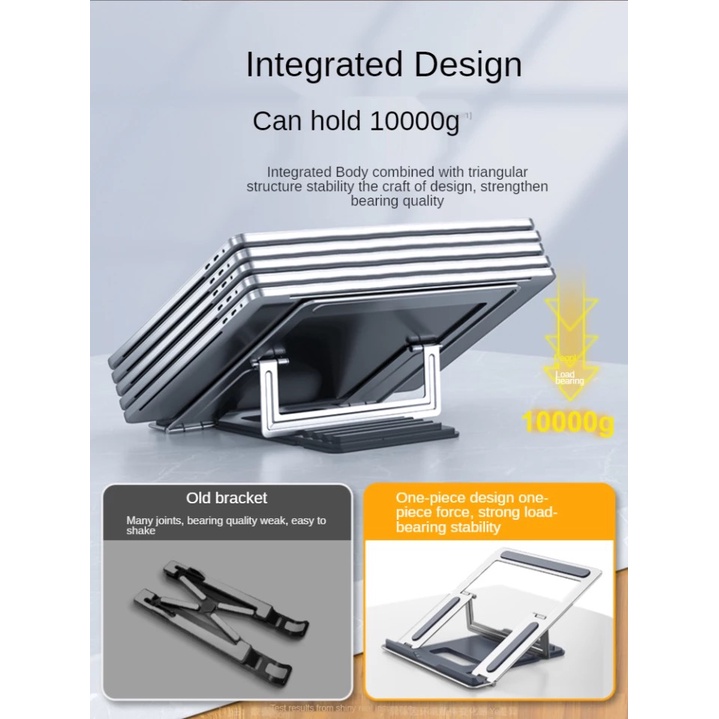 Giá đỡ laptop, iPad DIGIMIX từ hợp kim nhôm tản nhiệt có thể gấp gọn kích thước lớn CCT8 kèm túi nhung đựng tiện lợi.
