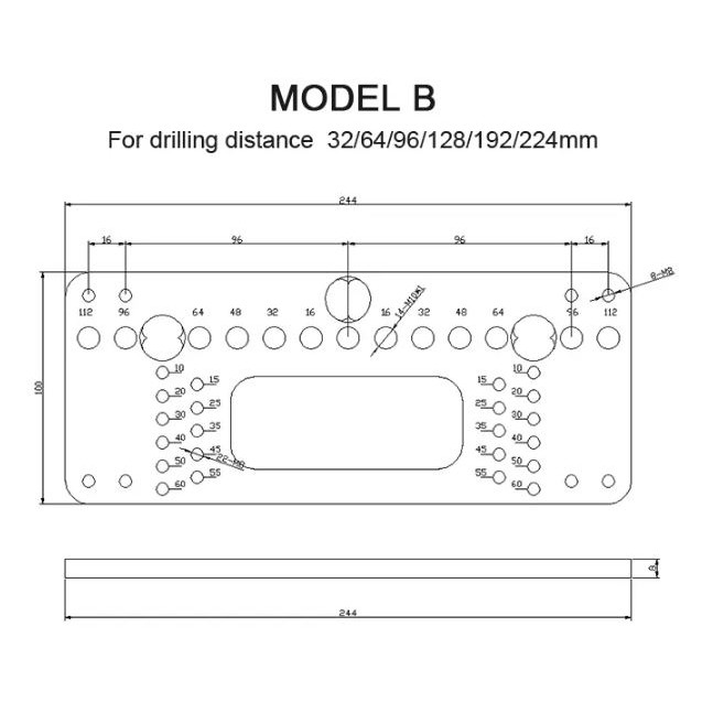 Dụng cụ định vị lỗ khoan cửa tủ, tay nắm cửa - phụ kiện ngành gỗ