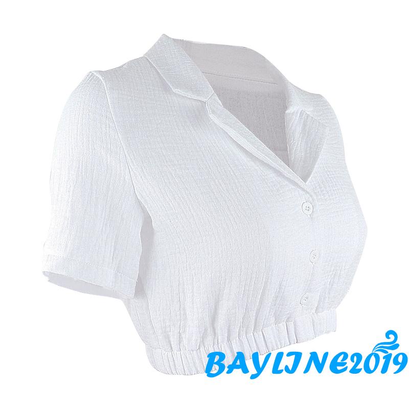 Áo croptop ôm dáng màu sắc đơn giản dành cho nữ