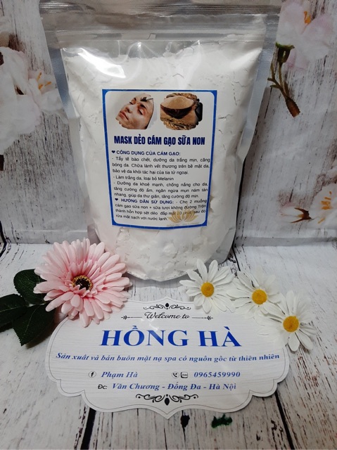 Mặt nạ dẻo cám gạo sữa non handmade 100gr