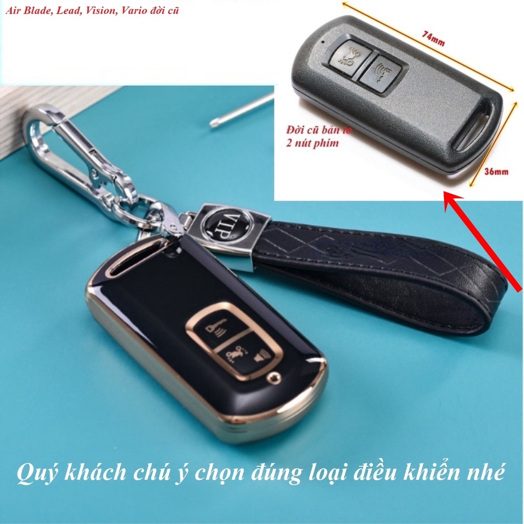 Bao Da Chìa Khóa Thông Minh Cho Xe Hơi Honda Vision SH Mode, Air Blade, Lead, Vario, PCX 150 125