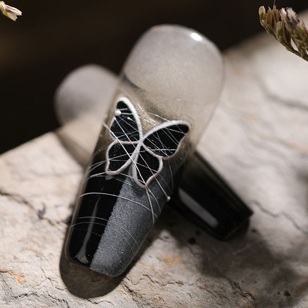 [Hàng mới về] Nhãn Dán Trang Trí Móng Tay Hình Bướm 3D Diy