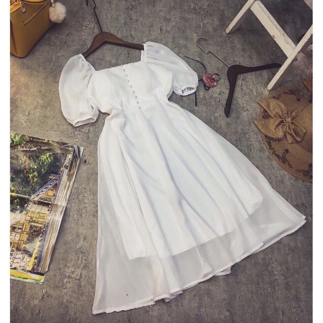 rẻ nhất shopee- Đầm trắng dự tiệc siêu xinh-váy nữ chụp hình kỷ yếu đẹp,đi đám cưới sang trọng dễ thương min.house86 | BigBuy360 - bigbuy360.vn