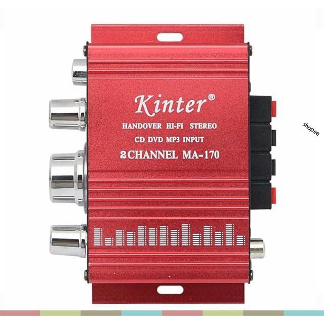 Âm ly  mini 12V cho xe hơi, loa - tặng kèm dây nguồn, chưa bao gồm nguồn