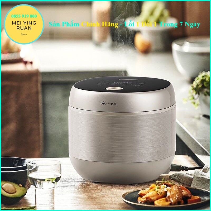 Nồi cơm điện tử cảm ứng dung tích 4L BEAR DFB-P40Y5 màu xám bạc bảo hành 12 tháng