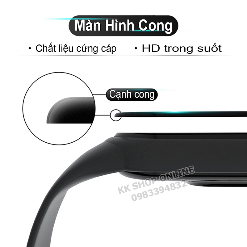 Bộ 2 miếng dán màn hình Samsung Galaxy Fit2 SM-R220 3D bo cong full màn hình