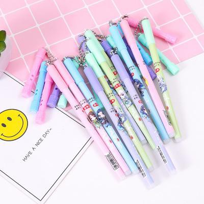 Bút tag treo  cổ trang BT35 cây sáo viết hoạt hình dễ thương kute gel
