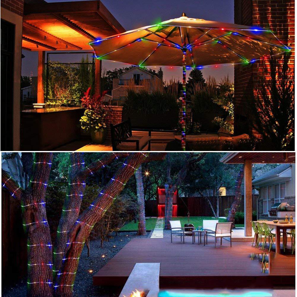 Dây Đèn LED 50/100 Bóng Chống Nước Kèm Điều Khiển Từ Xa Tiết Kiệm Năng Lượng Dùng Trang Trí Sân Vườn Tiện Dụng