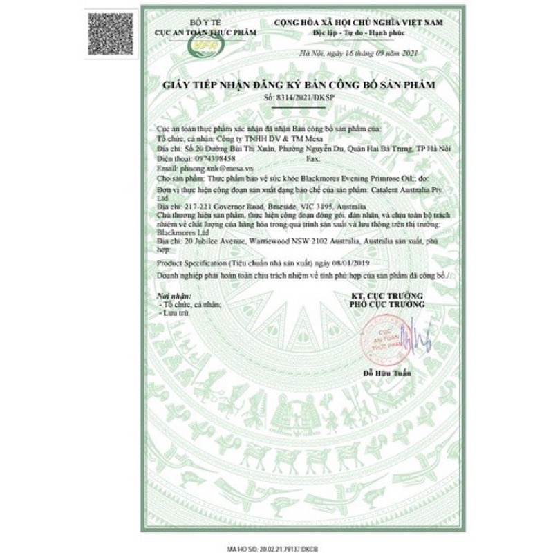 Tinh dầu hoa anh thảo Evening Primose oil Blackmores