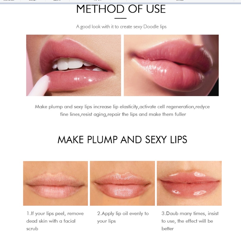 Tinh Dầu Dưỡng Làm Đầy Môi Hiệu Kiss Beauty